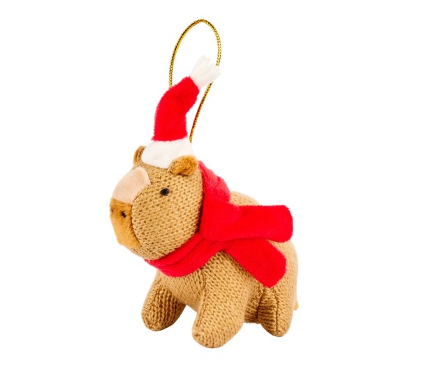 Knitted Capybara Xmas Decoration website